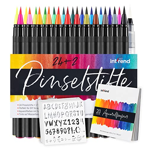 Beste Brushpen Platz 9: int!rend Brush Pen Set 51-teilig -...