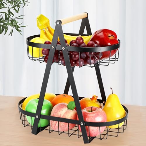 Rubessia Obst Etagere Obstkörbe 2 Stockig...