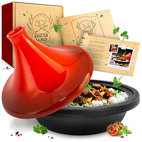 Beste Cataplana Platz 20: KRUSTENZAUBER Tajine Topf 2-4...