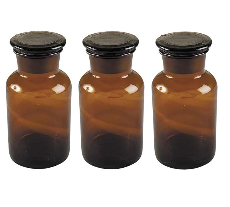 Apothekerglas: GMMH 3 x Apothekerflasche (250 ml) Weithalsflasche...