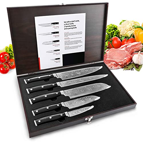 Messerset: HUIKAILI Messer Set, Profi Küchenmesser Set aus...
