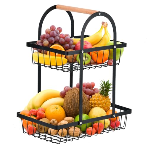 ANNTIM 2 Stockig Obstkorb Etagere, Obstschale...