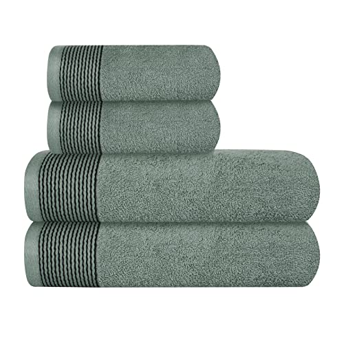 Beste Badetuch Platz 16: GLAMBURG Ultra weiches 4er-Pack...