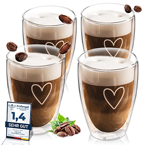 Doppelwandige Glas Test: ElbFuchs® Doppelwandige Latte...