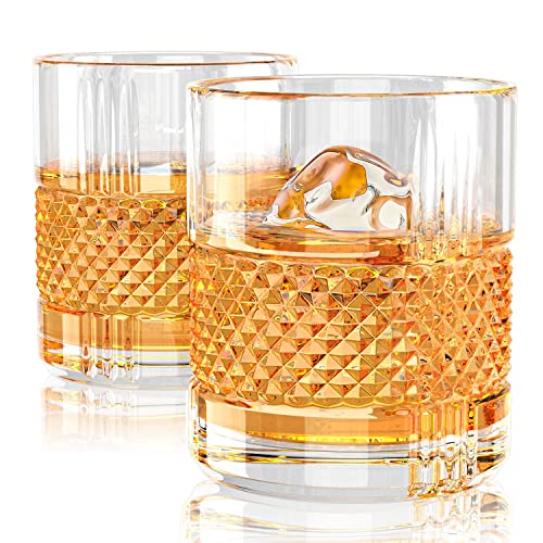 Beste Old Fashioned-Glas Platz 10: veecom Whiskey Gläser, 300ml...