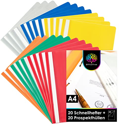 Beste Schnellhefter Platz 12: OfficeTree 40er Schnellhefter Set...