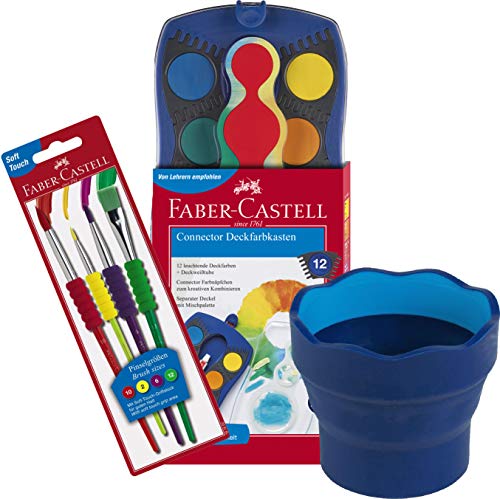 Beste Wasserfarbkasten Platz 20: Faber-Castell , Kunststoff, Malset...