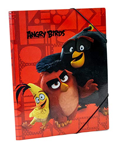 Beste DIN A4 Eckspanner Platz 19: Angry Birds Gummizugmappe DIN A4...