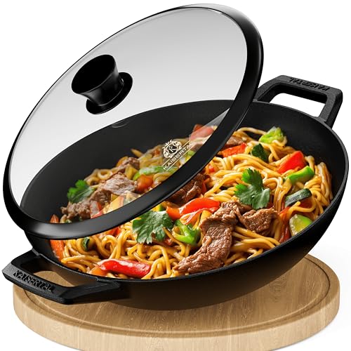 Beste Wok Platz 12: KAISERTAL 32cm Gusseisen Wok...