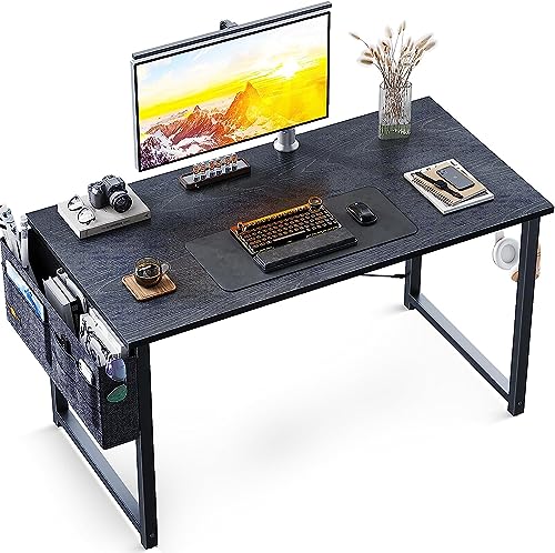 Computertisch: ODK Klein Schreibtisch Schwarz 100×48×74cm...