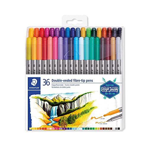 Beste Filzstift Platz 13: STAEDTLER Doppelfasermaler, zwei...