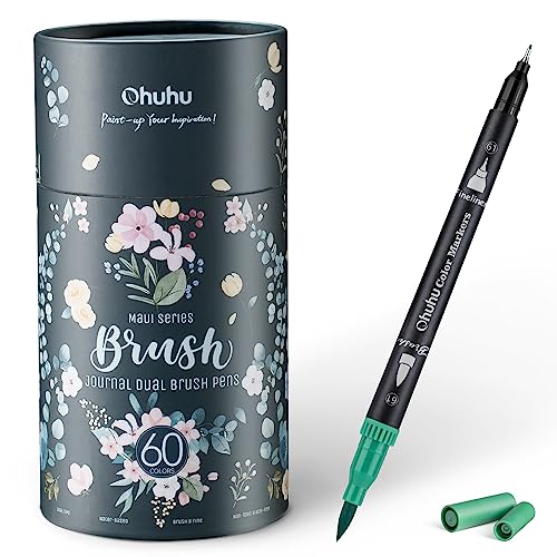 Beste Brushpen Platz 14: Ohuhu Dual Brush Pen Set, 60...