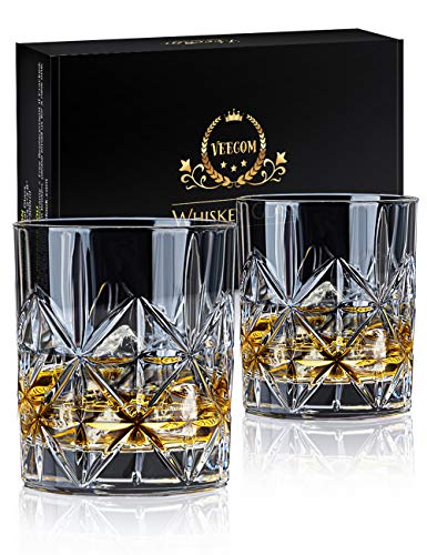 Whiskyglas: veecom Whisky Gläser, 315ml Whiskey Gläser, Old...