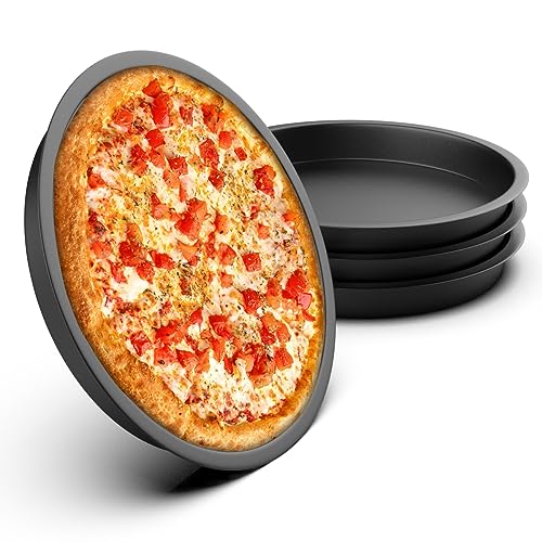 : YIDOUJIN Pizza Backblech Ø 20cm, 4er Set...