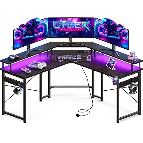 Gaming Schreibtisch Tests & Sieger: ODK Gaming Schreibtisch mit LED,...