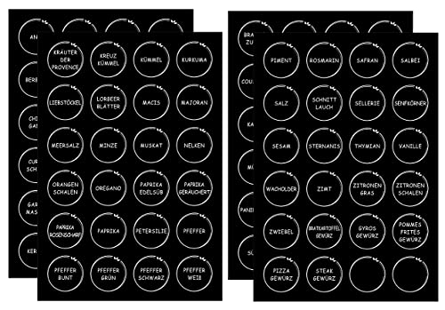 Beste Gewürzetikett Platz 12: 96 Stück Gewürzetiketten...