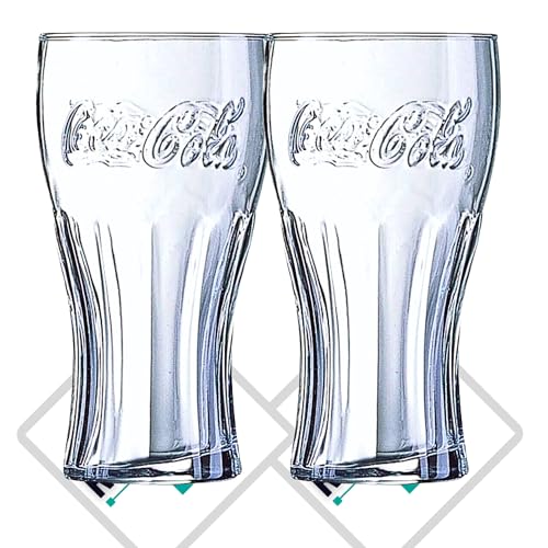 Beste Coca Cola Glas Platz 16: Roxley Cola Pint-Gläser, groß,...