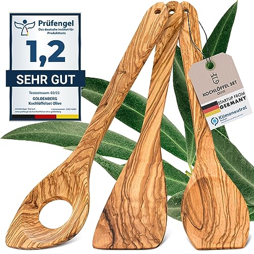Kochlöffel: GOLDENBERG® Premium Holzkochlöffel Set Olive -...