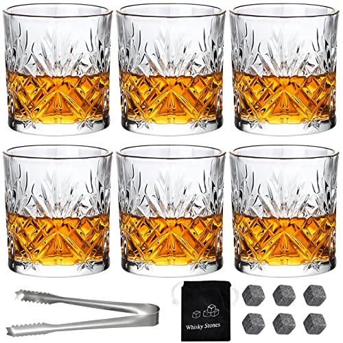 Beste Old Fashioned-Glas Platz 11: Whiskey Gläser 6 Stück Crystal...